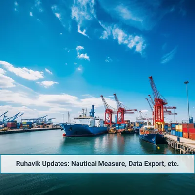 Обновления Ruhavik: морская система измерения, экспорт данных и группировка объектов на карте