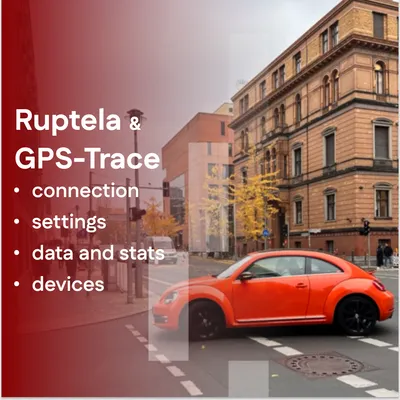 Ruptela + GPS-Trace: połączenie, ustawienia i dane