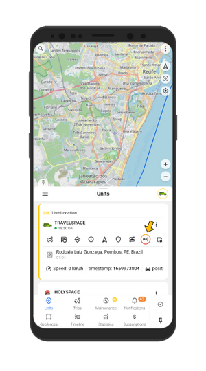 Sharing the real location of your vehicle