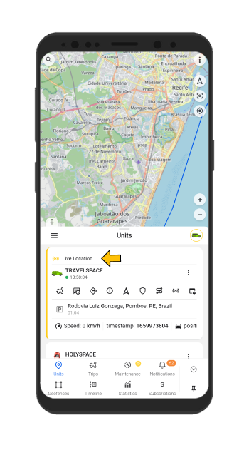 Real-time vehicle tracking using GPS app